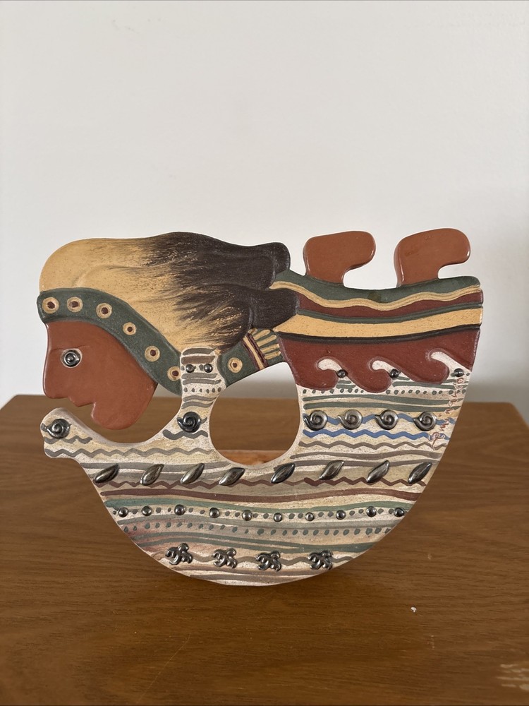 Ceramicas Seminario Peruvian Hand Painted Pottery Decorative Art