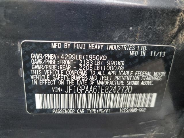 IMPREZA 2014 Transmission Shift 1331860