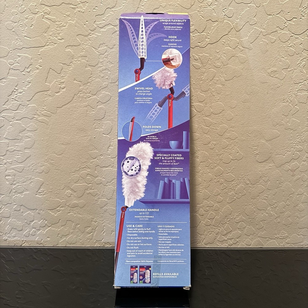3pk O-Cedar Flex & Catch Duster with 3ft Extendable Handle Great for Ceiling Fan