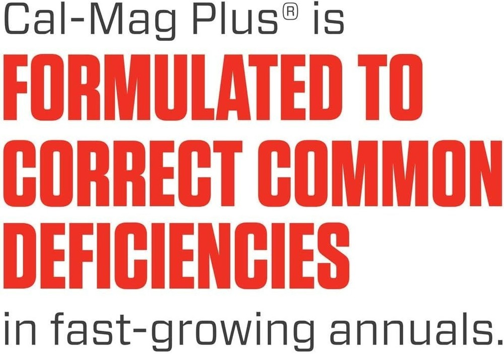Hydroponic & Soil Use: Cal-Mag Plus 1 Quart Calcium, Magnesium, Iron Supplement