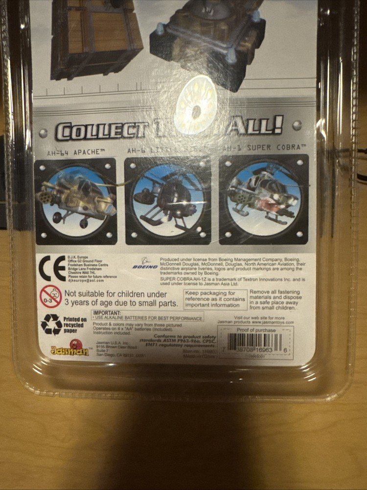 Command Force Micro Series AH-64 apache, dual flight R/C heli, series 1, NEW