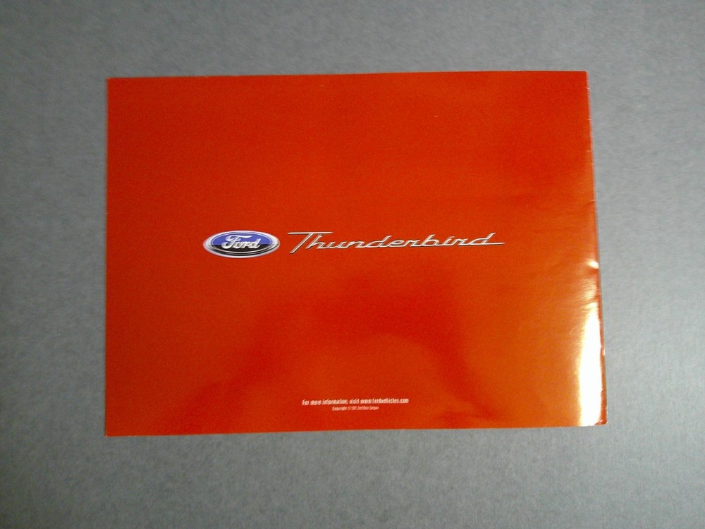 2002 Ford Thunderbird Sales Catalog