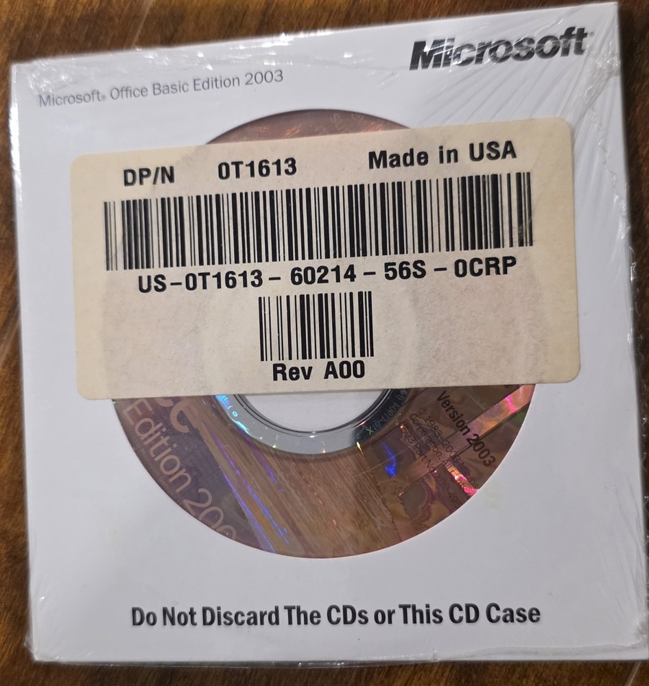 *NEW SEALED* Microsoft Office Basic Edition 2003 | English Version w/Product Key