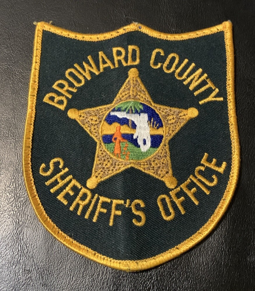 BROWARD COUNTY SHERIFFS OFFICE PATCH  4.5” X 3.75”
