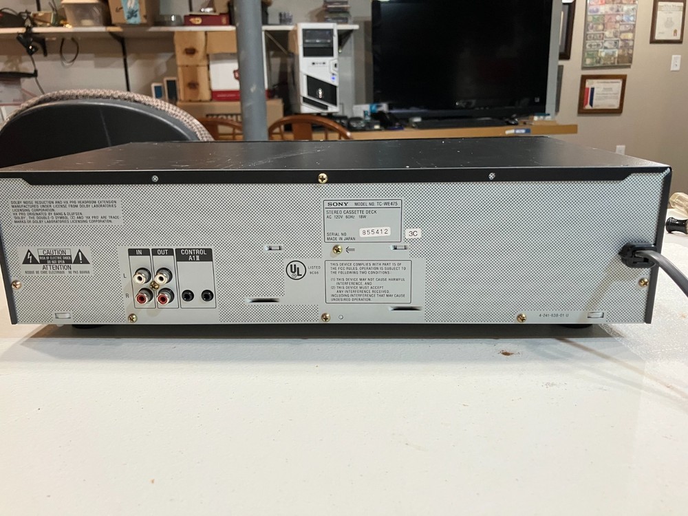 SONY TC-WE475 Dual Cassette Tape Deck