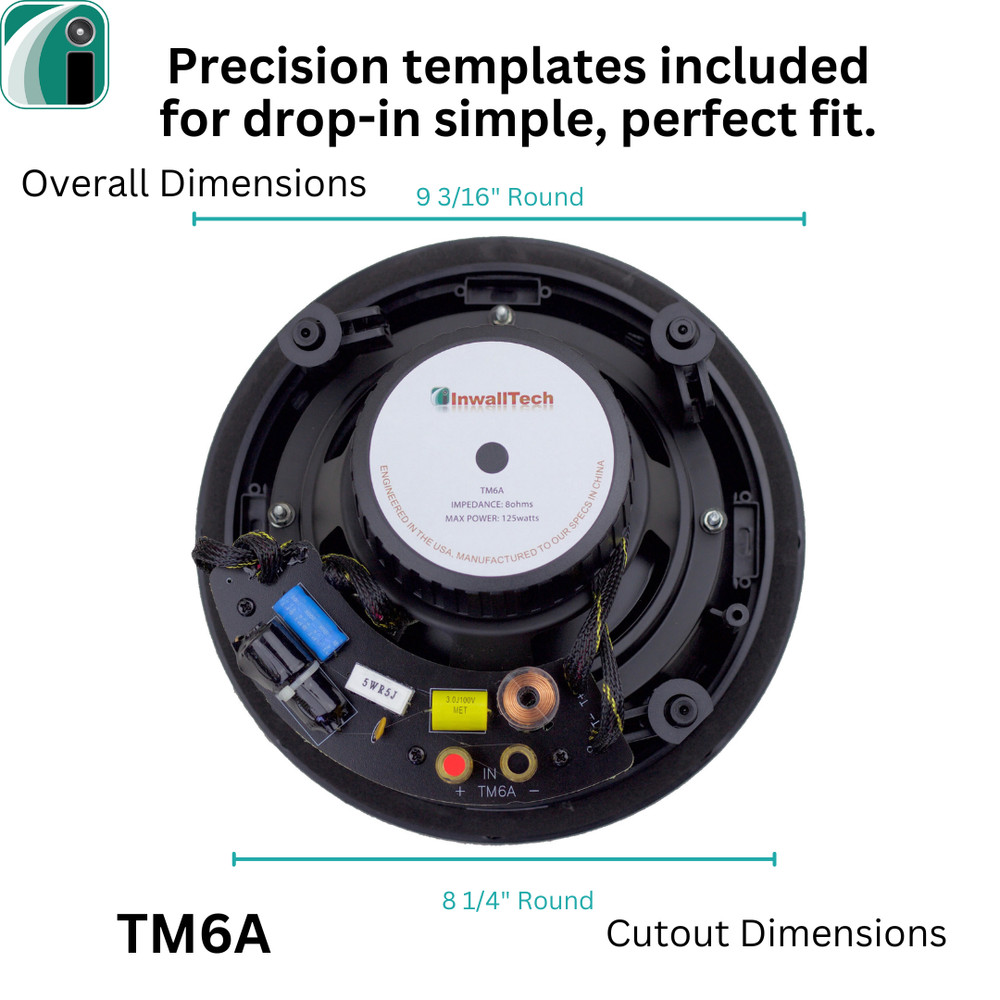 Angled In Ceiling Speakers InwallTech® TM6A — Open Box -- NEW