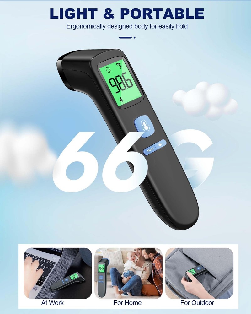No Touch Forehead Thermometer Infrared Digital