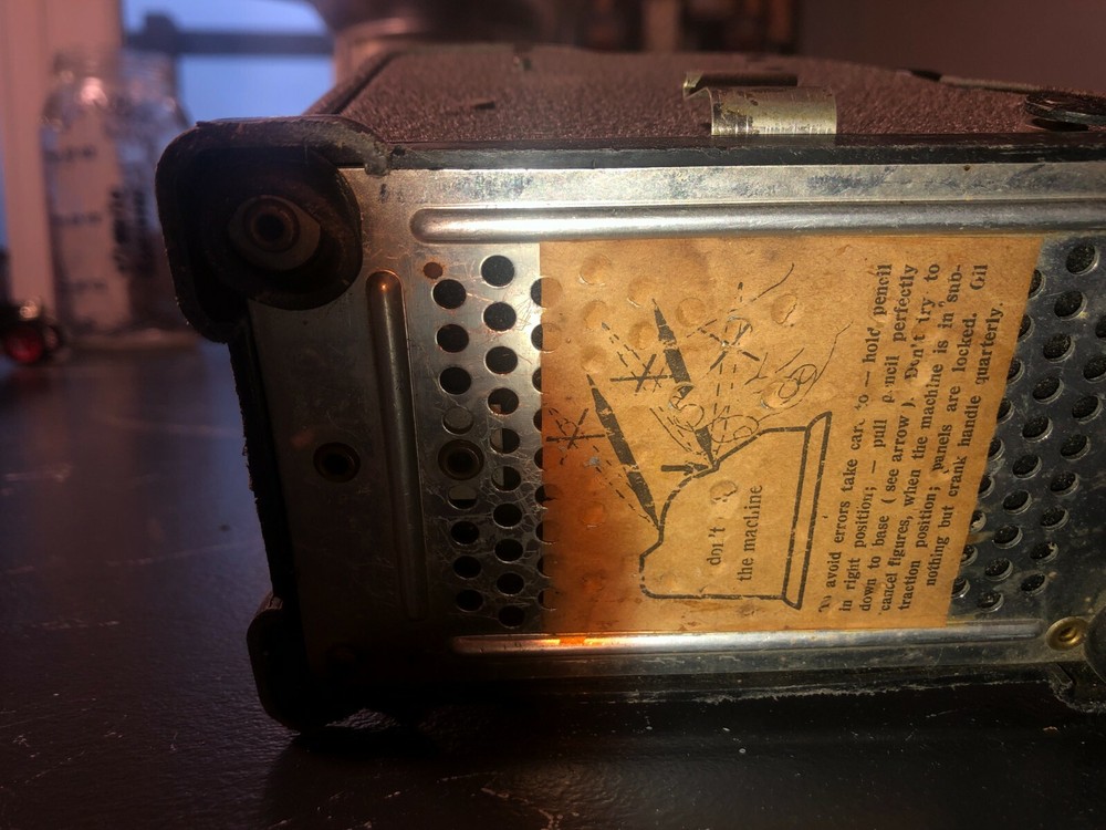 Vintage Tower Adding And Subtracting Machine West Germany