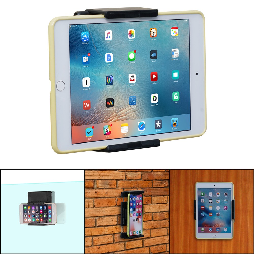 Universal Kitchen Phones Wall Mount Tablets Holder for Galaxy S24,iPhone 17 Pro