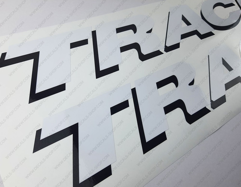 BASS TRACKER BOAT LETTERING DECALS 2 40" LONG