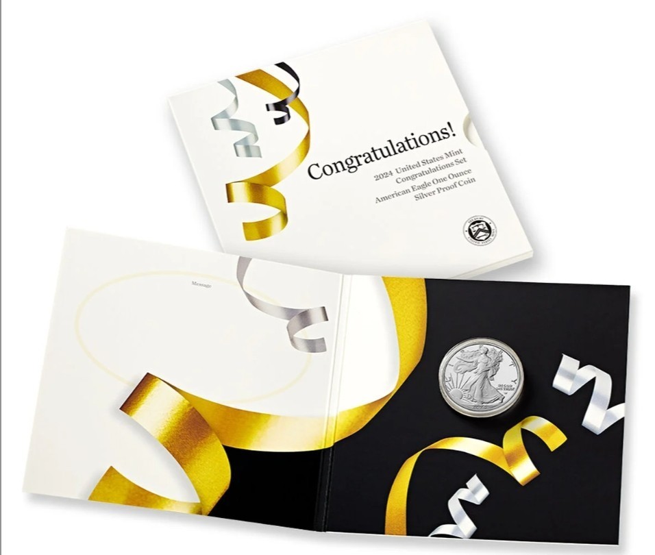 2024 American Eagle Silver Proof Congratulations Set - OGP COA
