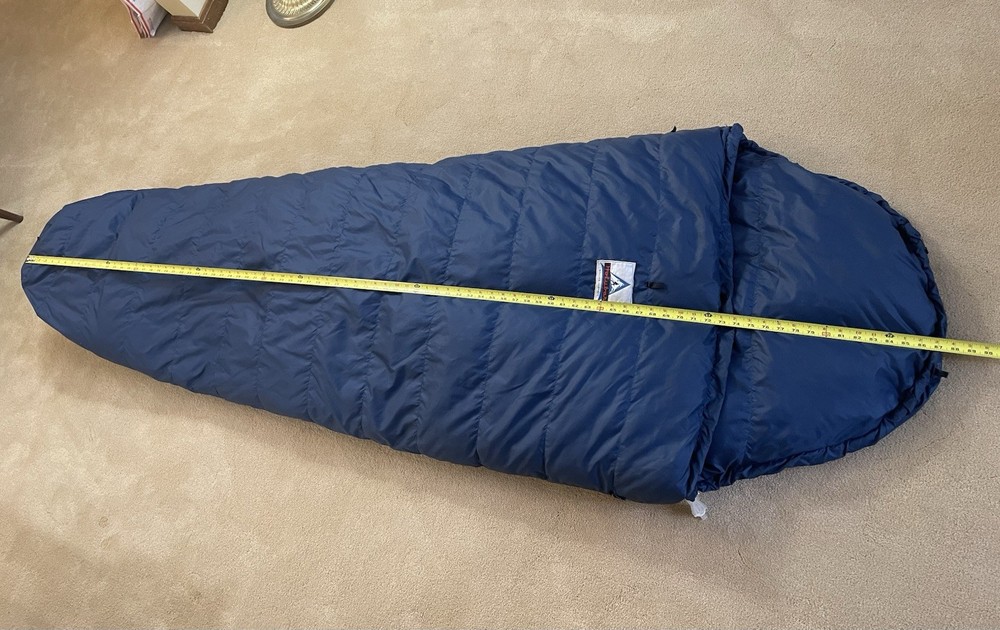 Vintage Holubar Zero Degree Goose Down Mummy Sleeping Bag Blue