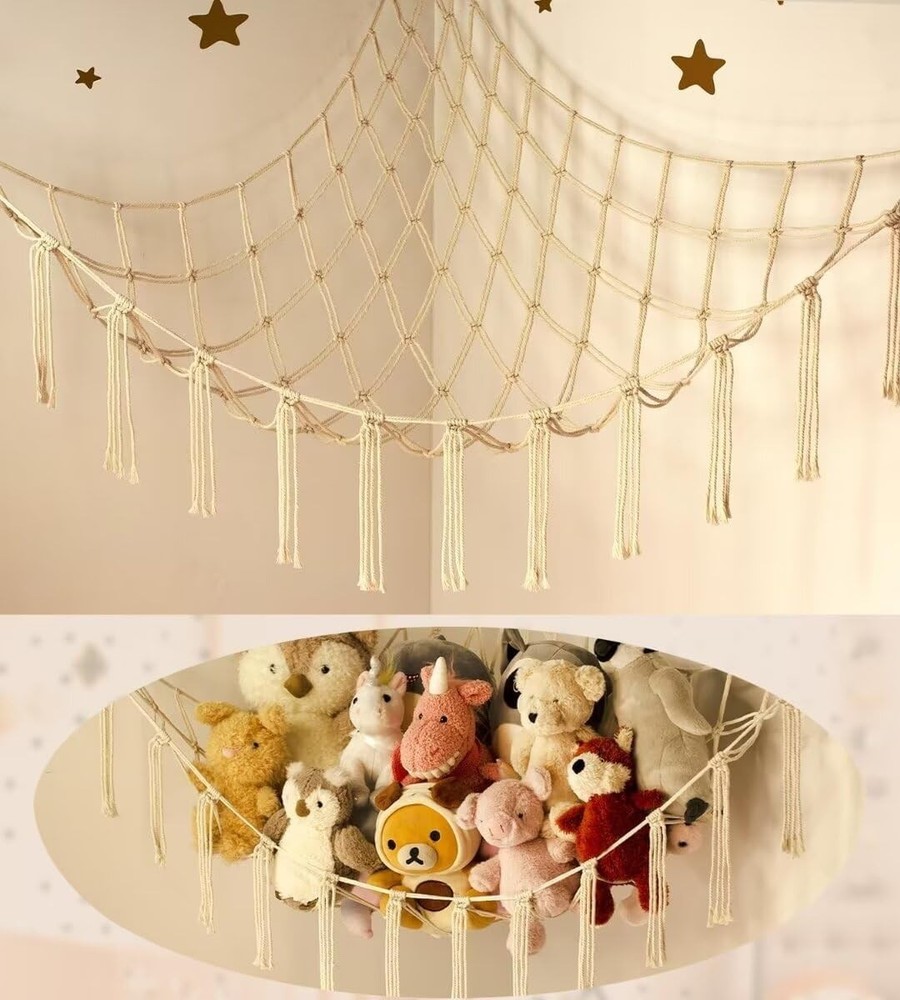 Easy-Install Stuffed Animal Holder Hammock - Perfect for Creative Spaces