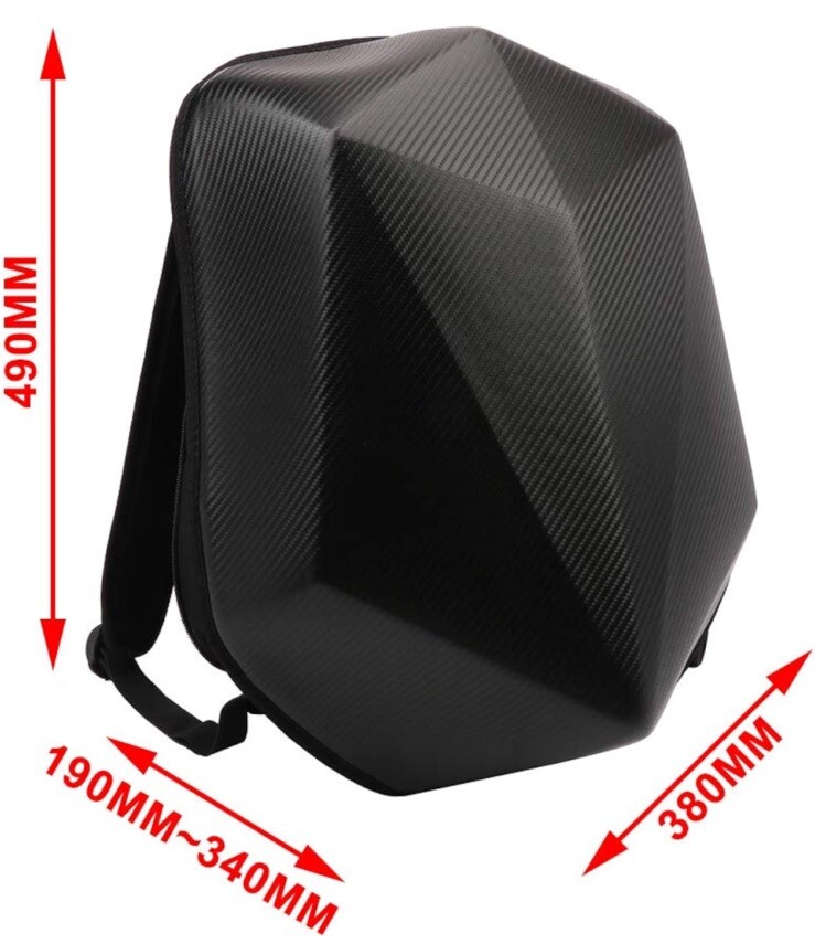 Hard Shell Backpack Motorbike Practical Bag Multifunction Adjustable