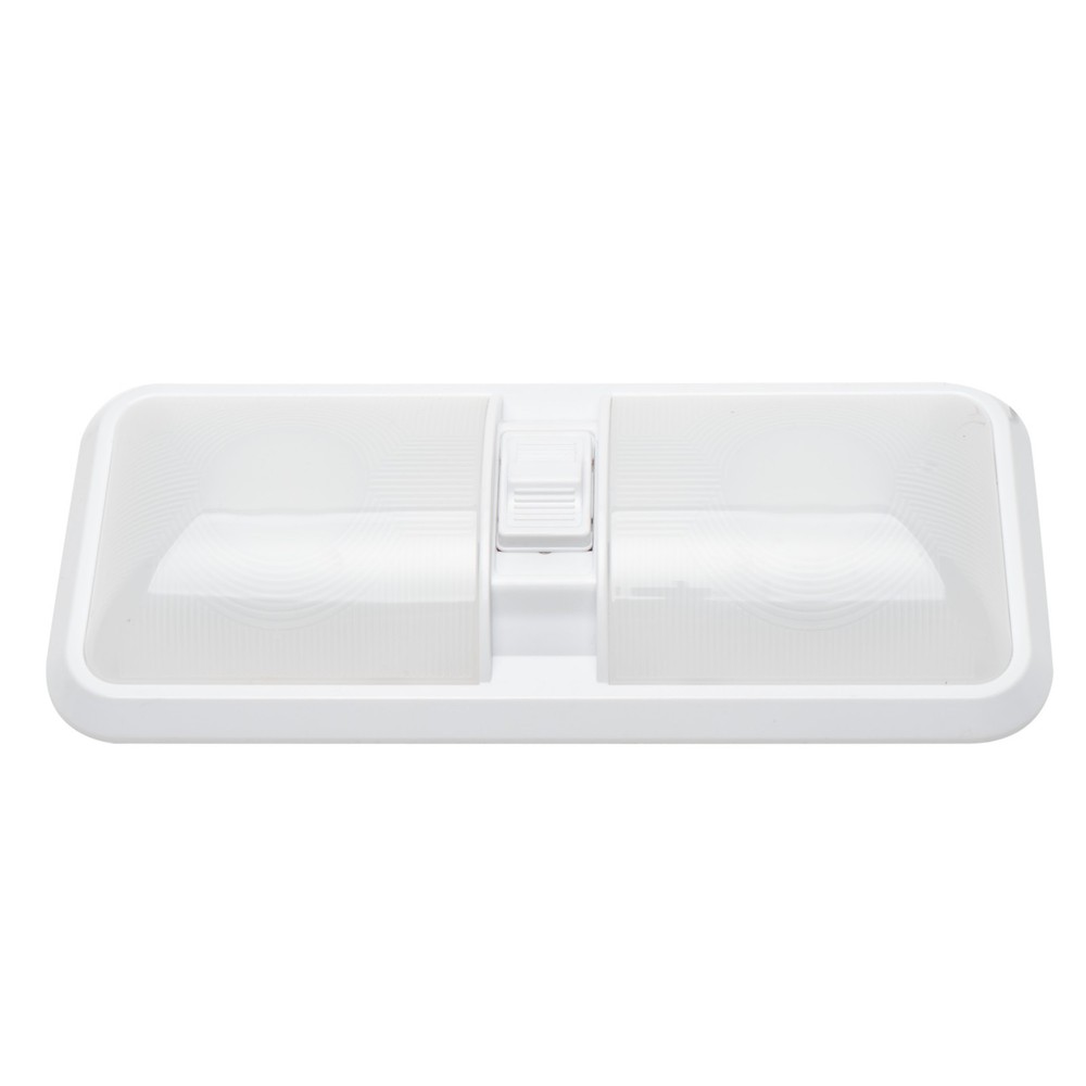 1pcs 12V RV Interior Lights RV LED Ceiling Double Dome Light with ON Off Switch