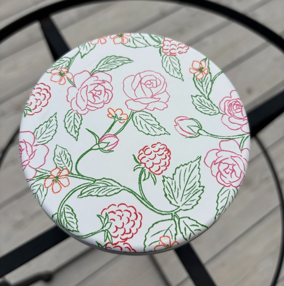 Kate Spade x Target Raspberry Rose Tin Canister – Empty, Decorative Storage