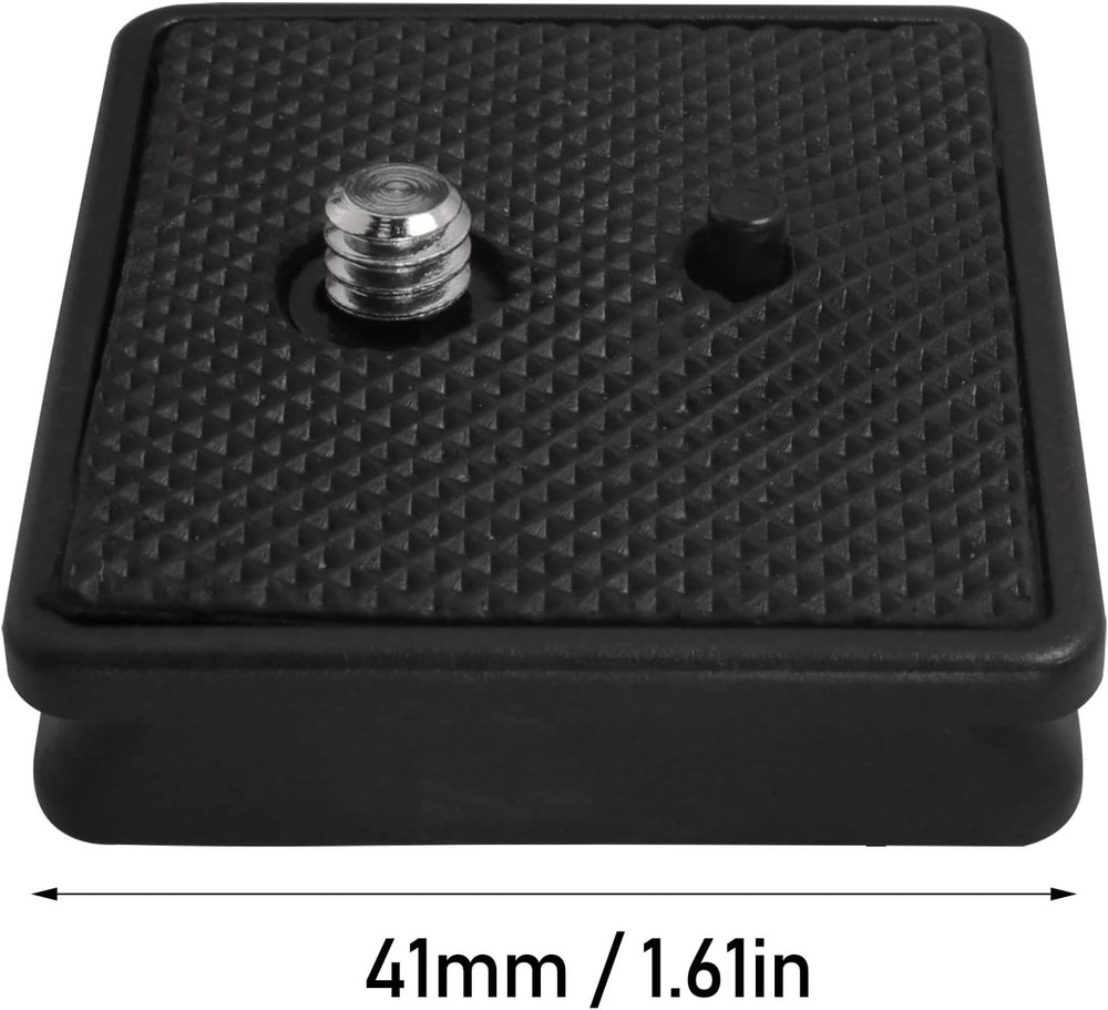 41x41mm Tripod Quick Release Plate Camera Mounting Parts Replacement Black