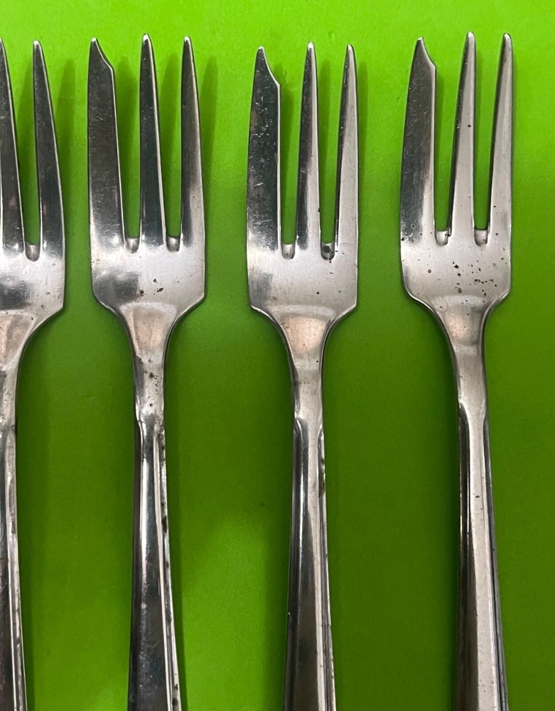 BRUCKMANN SOHNE GERMAN 800 SILVER CAKE / PASTRY FORKS