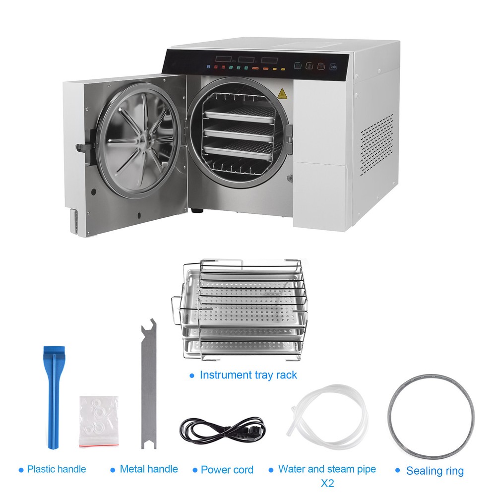 Table Top 18L Dental Steam Sterlizer Fully Automatic Vacuum Autoclave Class B US
