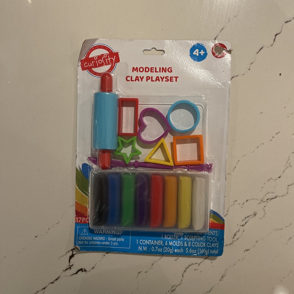 Curiosity Modeling Clay Playset  5 Plus Multicolor 19 Pc Kids