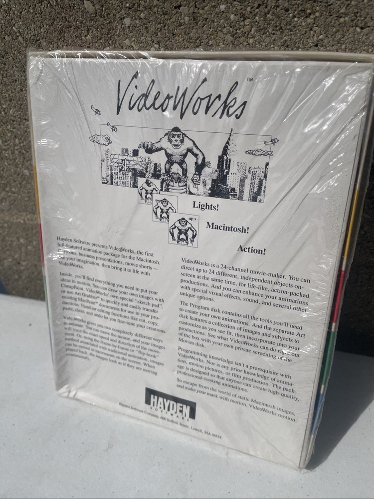 Apple Macintosh Software - VideoWorks, 3½" Floppy Disk, 1985 Sealed RARE