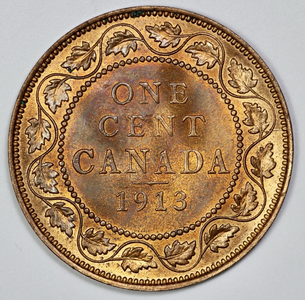 1913 Canada 1c Large Cent UNC
