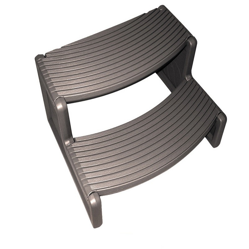 Confer Plastics HS2-LBG Spa Steps Gray 1/2" Plastic Handi-Step