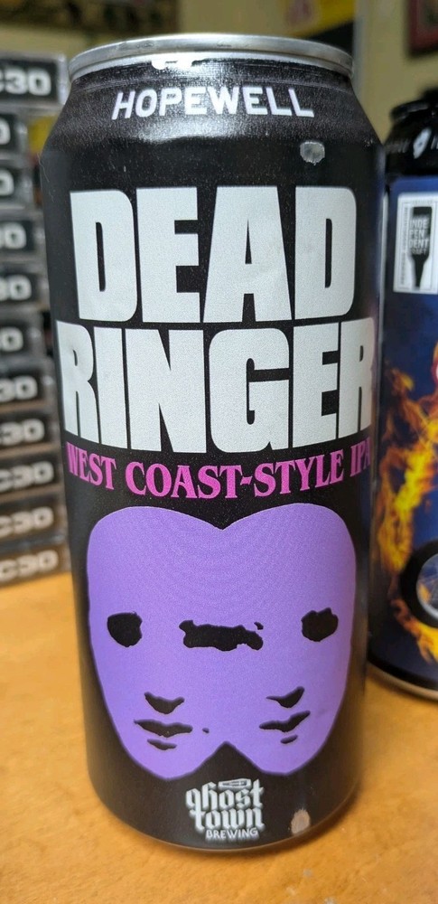 Hopewell Dead Ringer IPA Empty Beer Can 80s Horror Dead Ringers Nice