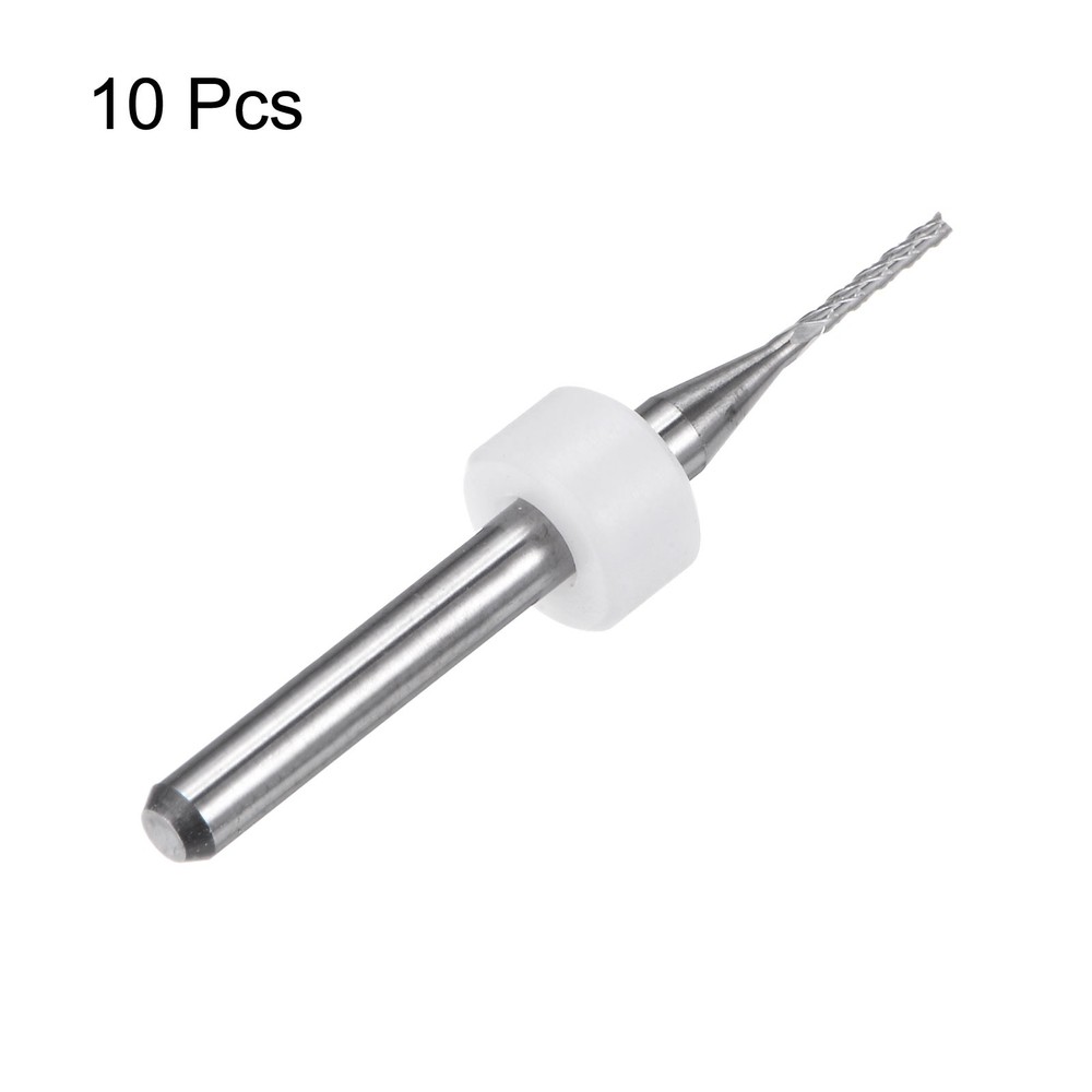 10pcs End Mill Bit 1mm Solid Carbide CNC Router Bits Engraving Cutter Tool
