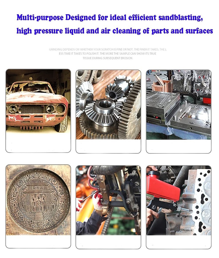 Chiloskit PS-2 Heavy Duty Sandblaster Sand Blasting Kit Rust Remove Tool for ...