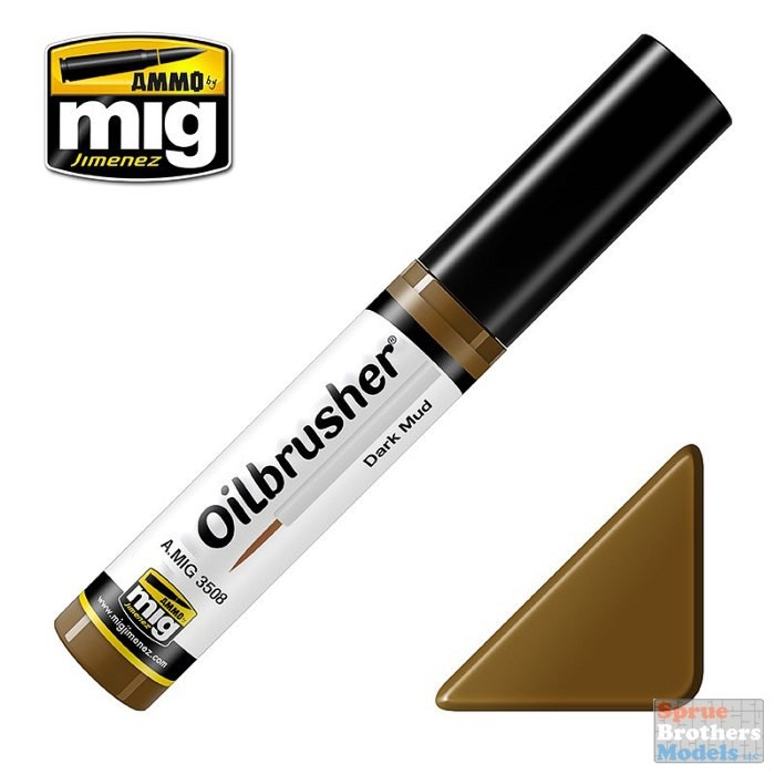 AMM3508 AMMO by Mig Oilbrusher - Dark Mud