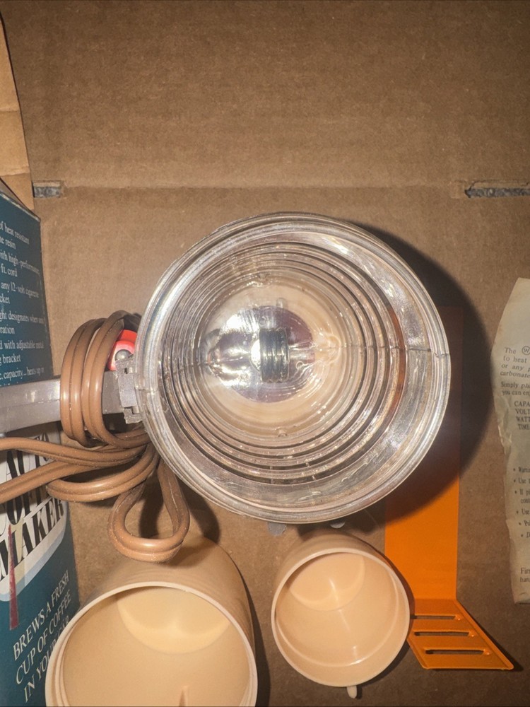 Vintage Auto Coffee Maker MEC-12 Cigarette Lighter 12V-Open Box