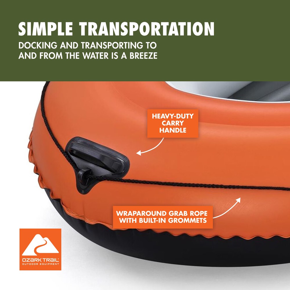 Ozark Trail 2 Person Inflatable River Raft Set