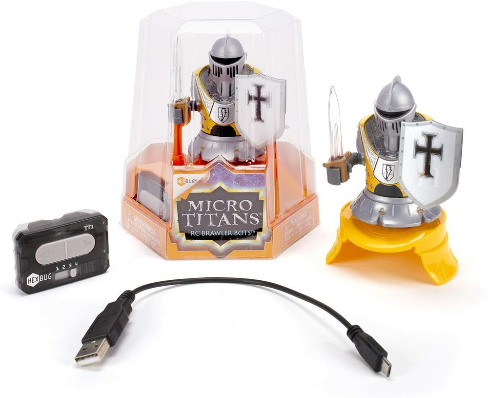 HEXBUG Micro Titans Knight Single, Toys for Kids, Remote Controlled Robot Battle