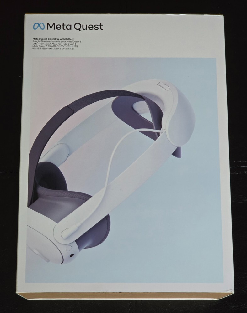 Meta Quest 3 Elite Strap Box With Battery - White - BOX ONLY (NO STRAP)