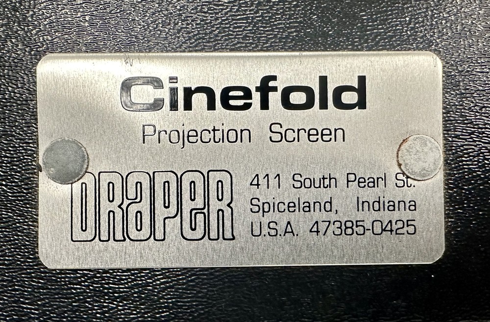 DRAPER  10.5' x 14'  200" Diag. Replacement Surface - MATT WHITE Cinefold Front