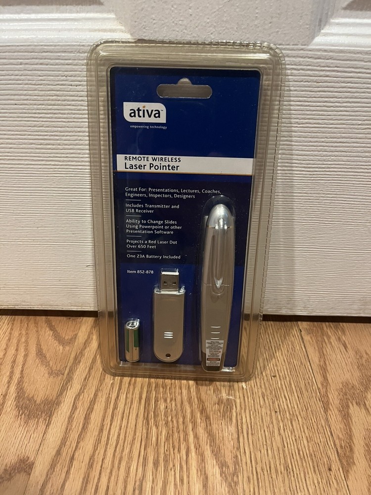 Ativa Remote Wireless Laser Pointer Great For Presentations with Battery