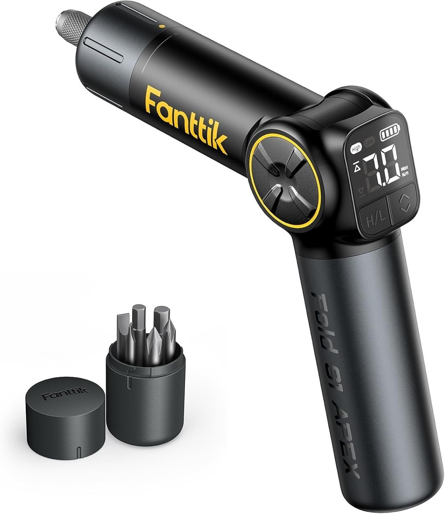 Precision Electric Screwdriver with 7N.m Torque, Folding Handle & USB-C Charging