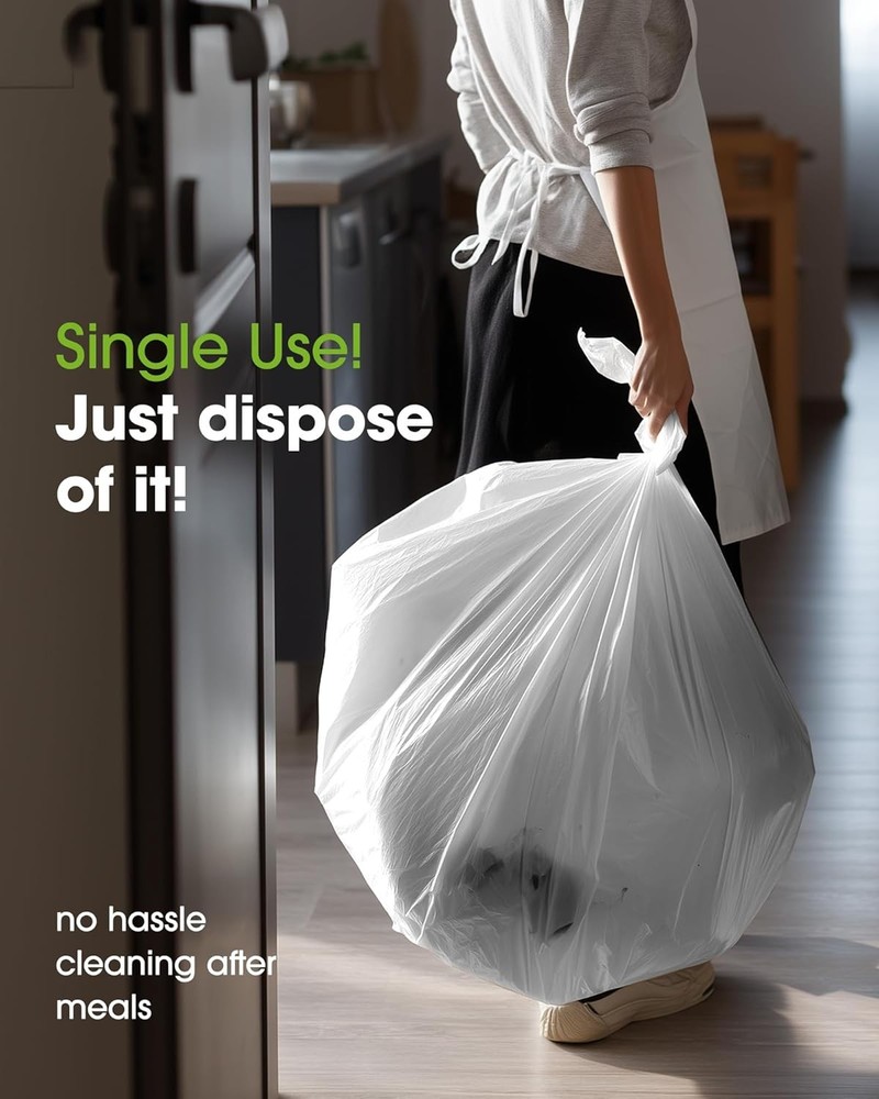 Disposable Plastic Table Cloth Leakproof White