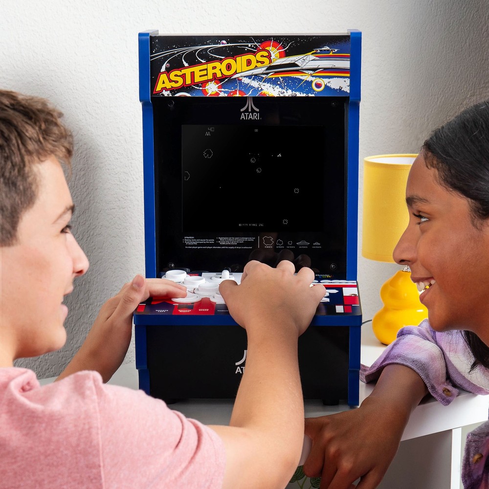 Arcade Classics Atari Asteroids Counter Series Arcade Game with 8 Inch Screen