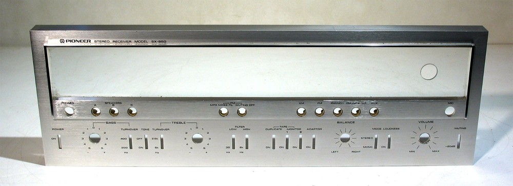 Pioneer SX-950 Front Panel with Glass