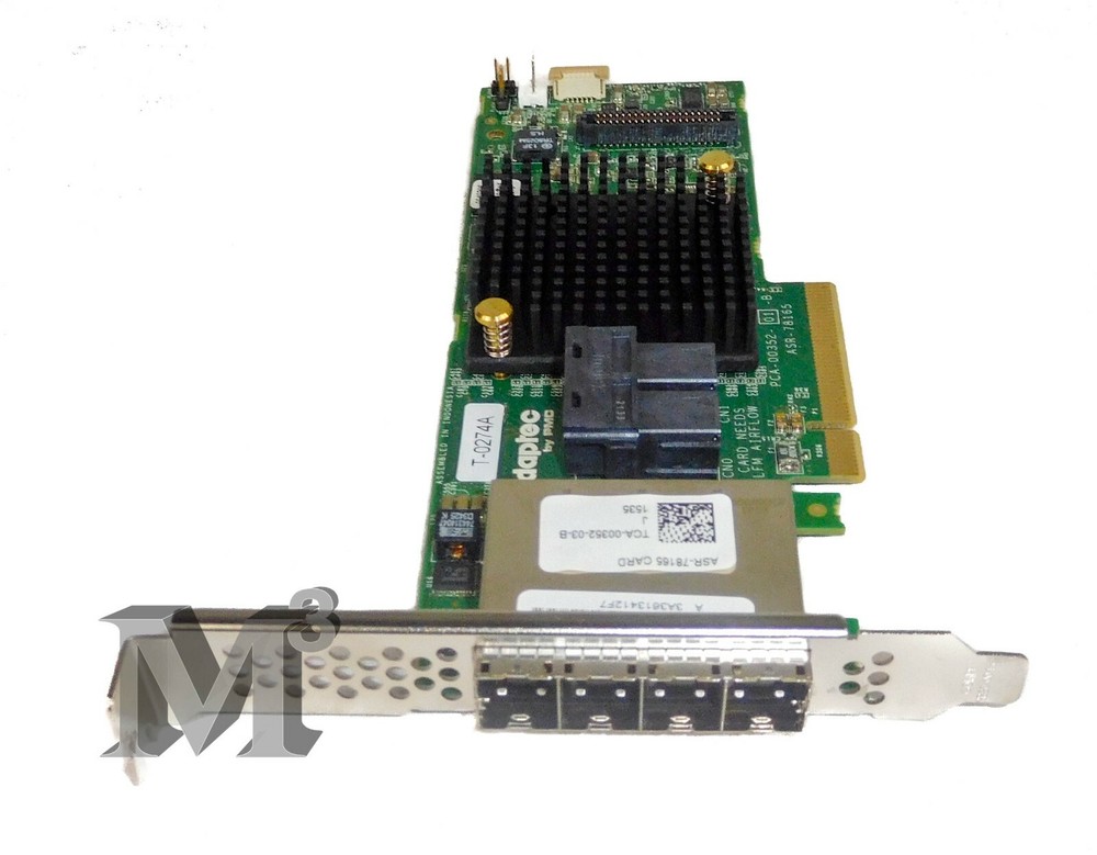 ADAPTEC - ASR-78165 - 6GB/S - PCI-E 3.0 X8 - SAS RAID CONTROLLER