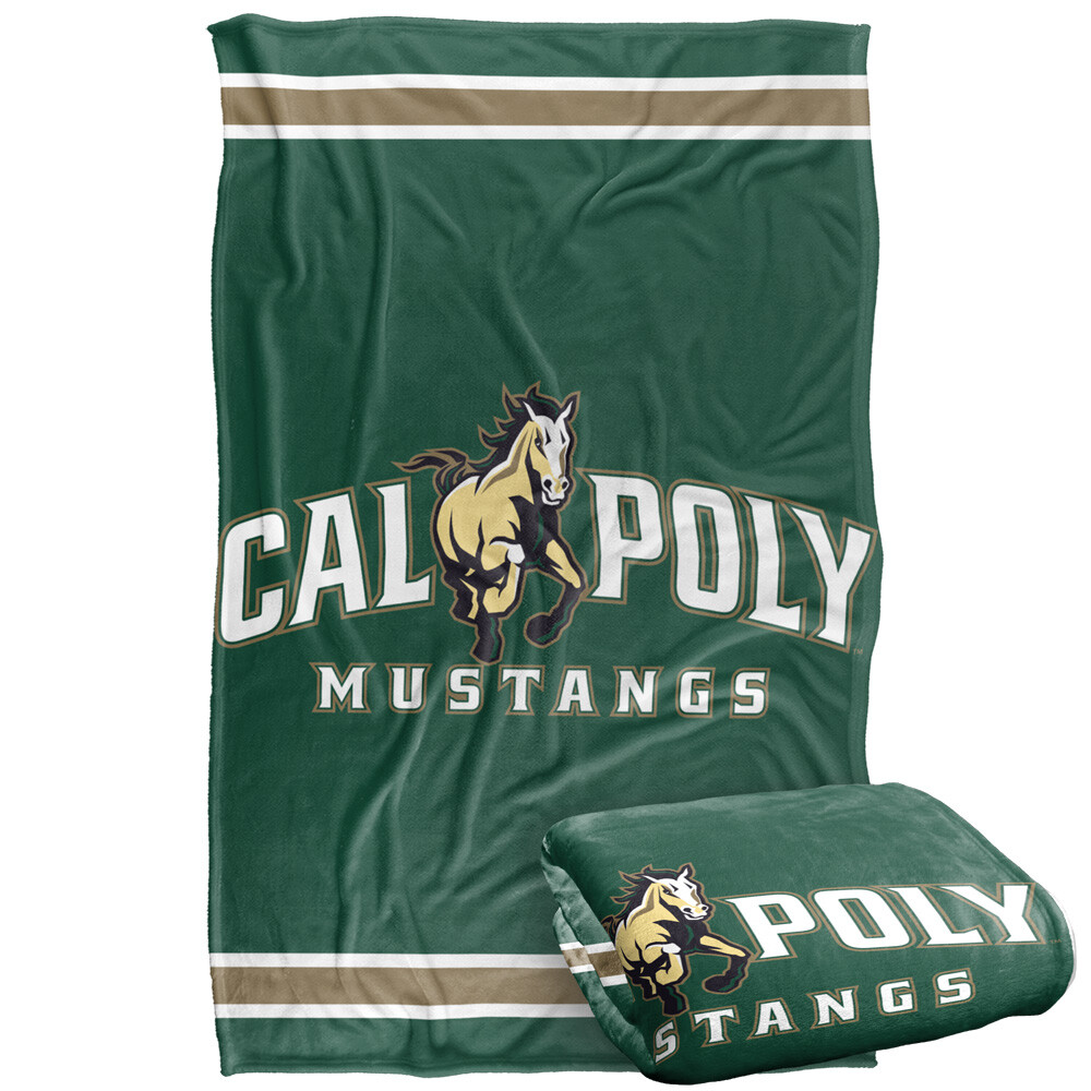 California Polytechnic State University Primary Logo Silky Touch Throw Blanket