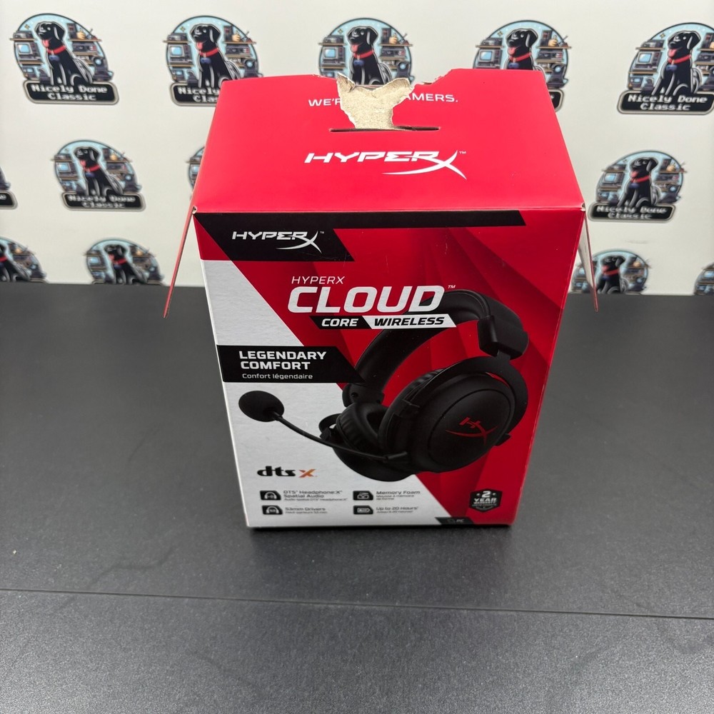 HyperX Cloud Core Wireless Legendary Comfort DTS Gaming Headset (PC)-No ADAPTER