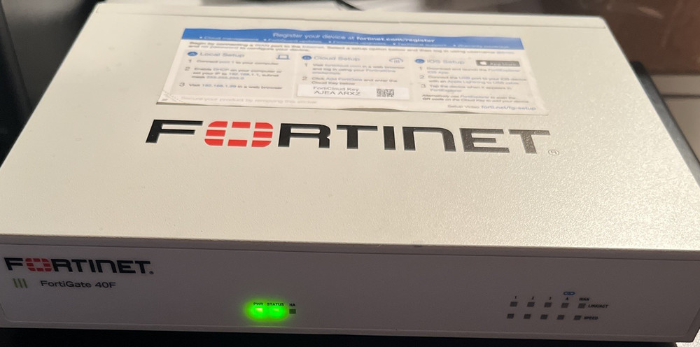 Fortinet FortiGate 40F Next-Gen Firewall Security Appliance TESTED