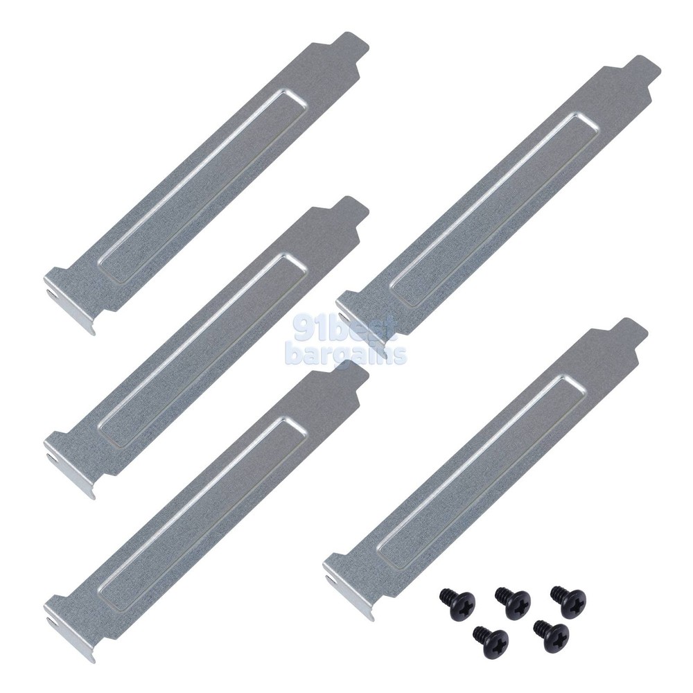 5pcs Low Profile PCI blank solid filler bracket 80mm x 19mm x 13mm