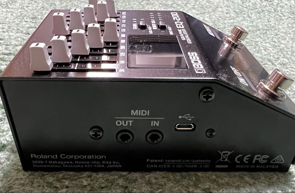 BOSS EQ-200 Graphic Equalizer Dual 10-Band