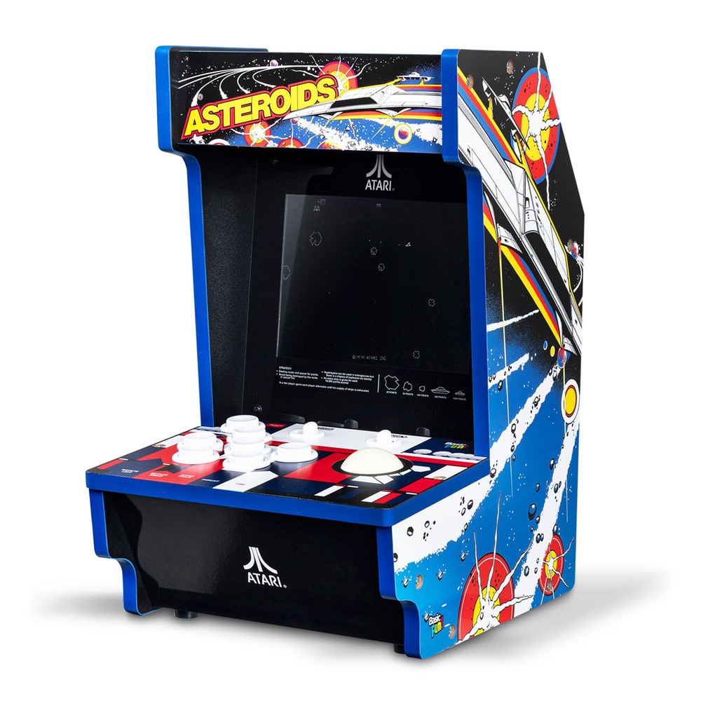 Arcade Classics Atari Asteroids Counter Series Arcade Game with 8 Inch Screen