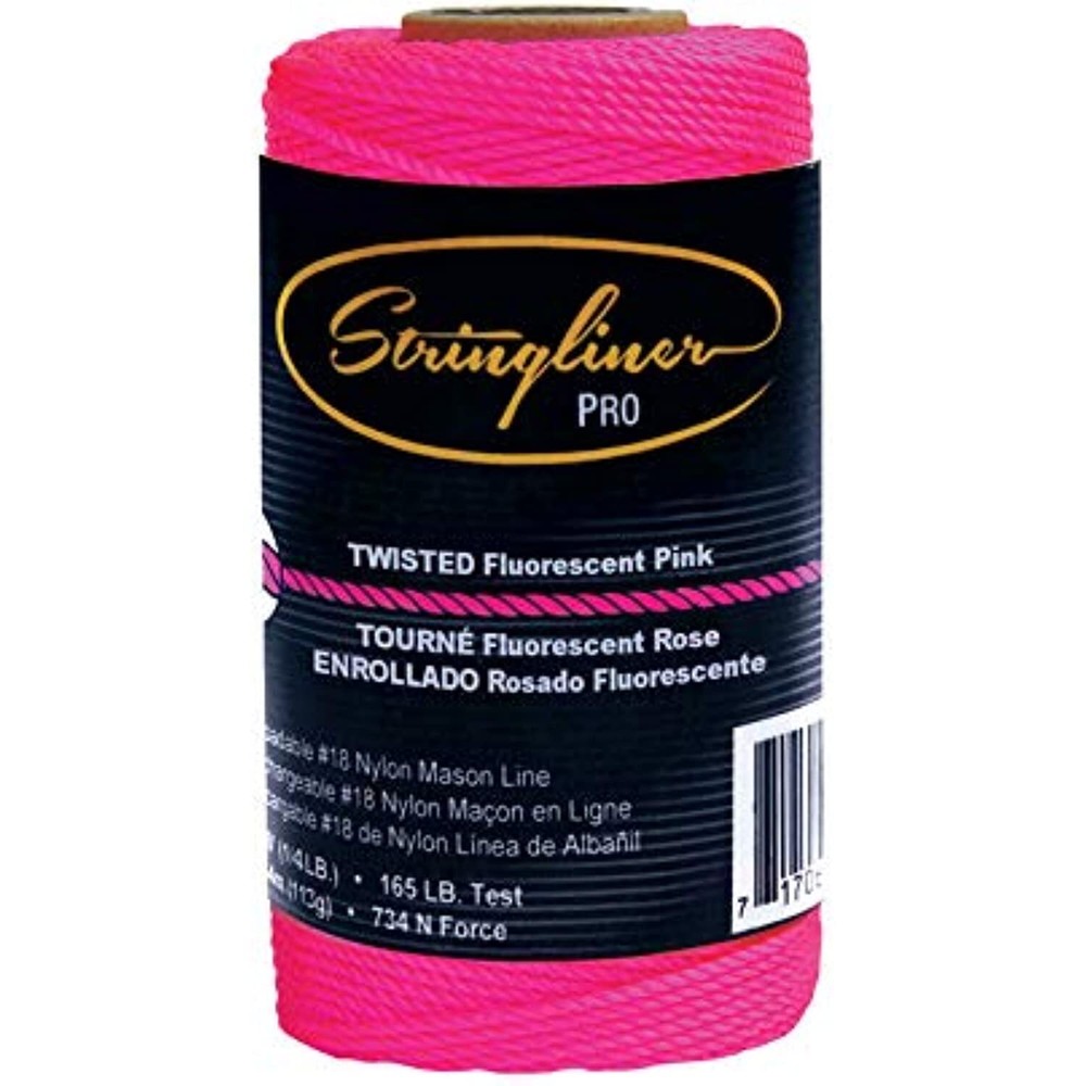 US Tape 35109#18 Construction Replacement Roll TWISTED FL. PINK 270'