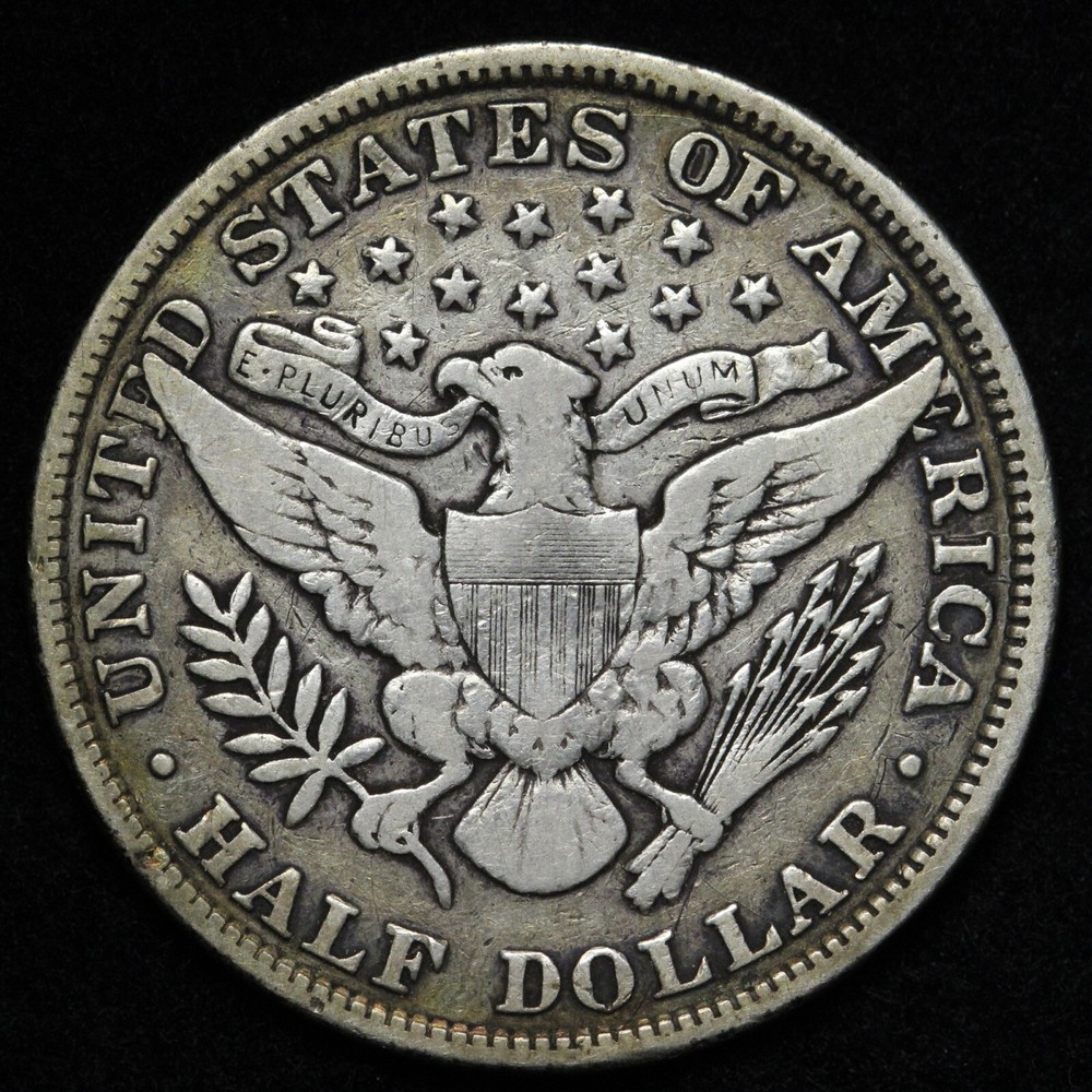 1900 Barber Silver Half Dollar XF E290 ZPM